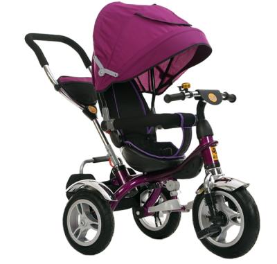 China New Model Polyester Baby Tricycle Stroller Turn Seat Tricycle Baby Stroller en venta