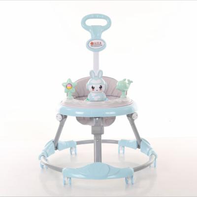 China Baby Walker Helper Baby Walker 2021 New With Carrier Cheap Plastic Toys Music Kid Baby Single Walker for sale