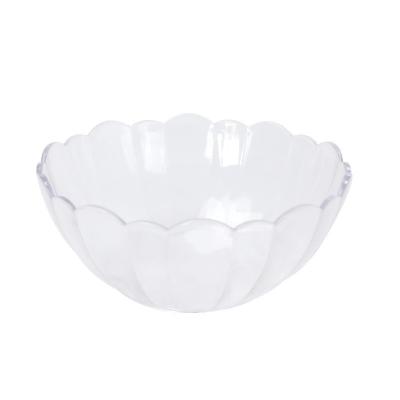 China Viable high-grade PC acrylic salad bowl, flower shaped fruit and vegetable bowl, a variety of characteristics soup bowl for sale