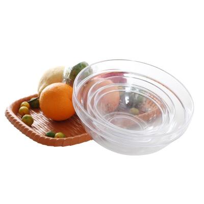 China Factory direct sales plastic transparent soup bowl food grade PC fruit and vegetable viable acrylic special bowl for sale