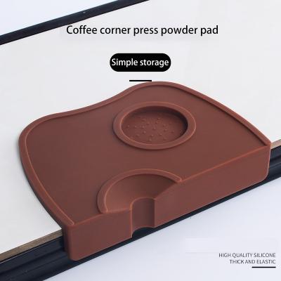 China Sustainable Convenient Non-Slip Coffee Mat, Food Grade Silicone Coffee Press Powder Pad for sale