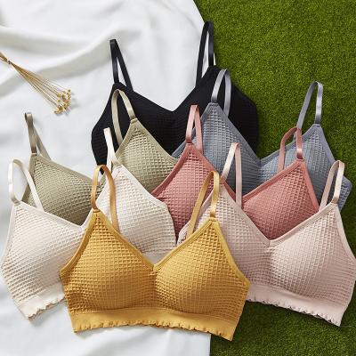 China 2021 New Design Teens Breathable Sports Bralette Padded Full Coverage Bralette High Quality Breathable Stylish for sale