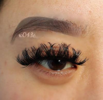 China Wholesale Natural Long D Curl False Natural Mink Russian Strip Lashes Deep Eyelash Curl Volume Russian Mink Strip Lashes D Curl Strip Eyelash for sale