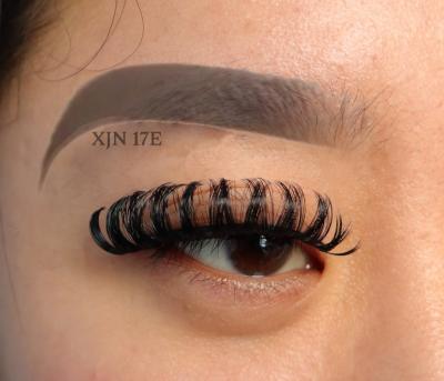 China Long C cc D Curl Natural Strip Lashes Russian Eyelash Extensions Deep Curl Volume Faux Mink Russian Strip Lashes for sale