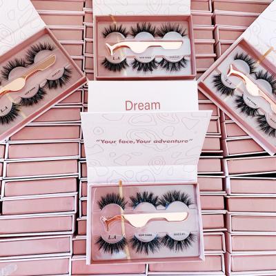 China wholesale 3d mink lashes cruelty free private label box 25mm mink eyelash custom for sale