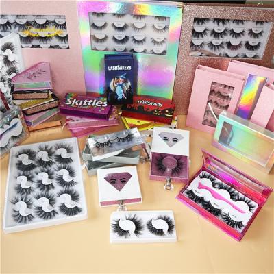 China Long Style 3D Natural Pure Handmade Synthetic Fiber Long Mink Eyelash for sale