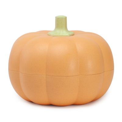 China D884 D889 Halloween Selling Pumpkin Lovely Snacks Hot Viable Fruit Candy Multifunctional Wheat Fiber Storage Box for sale