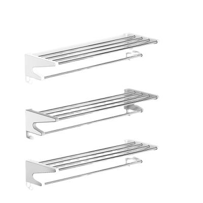 China D938 D939 China Factory Modern Wall Mounted Aluminum Tube Towel Rack Shelf Bathroom Accessories for sale