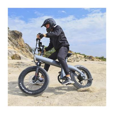 China Hot Sale Beach Snow Ebike Foldable Pole 750 Watt Bicicleta Mountain 32km/h Fat Bike 20inch Tire High Speed ​​Motorcycle for sale