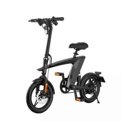 China 14 inch tire ebike stand best selling aluminum alloy ebike electric bicycle foldable hydraulic disc brake fully bike for sale