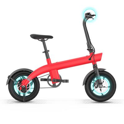 China Poling Newest Folding Electric Mountain Bike 14 Inch Electric Exercise Bike 40-45km Range 40-45km High Speed ​​Electric Bike for sale