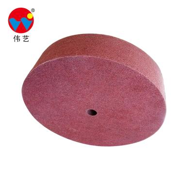 China For Metals Polishing WEIYI Nonwoven Wheel For Nickel Plating Alumina Carbide Steel Surface Polishing Brown Nonwoven Wheel for sale