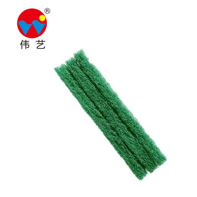 China To Finish Surface Stainless Steel Work Pieces 6inch * 9inch Green Nylon Scrub Pads for sale