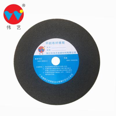 China WEIYI Metal Wheel High Quality Black Nonwoven Polishing Wheel for sale