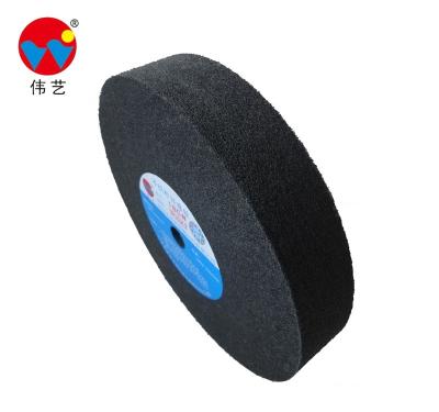 China Weiyi brand black non-woven wheel grinding wheel stainless steel 10x2 polishing objects for sale