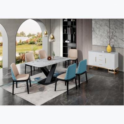 China Marble Dining Tables and Chairs (Others) Designer Home Kitchen Dining Adjustable Modern Classic Classic Room Furniture for sale