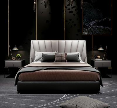 China European Luxury Adult Simple Modern King Size Bed Durable 2021 Best Bedroom Furniture Prices for sale