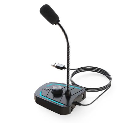 China Professional Microphone Gooseneck Microphone MIC Low Noise Professional Recording Conference Gooseneck USB Desktop Microphone for sale