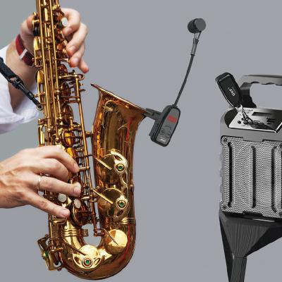 China Other UHF Instruments Saxophone Wireless Microphone With Detachable Receiver Clip for sale