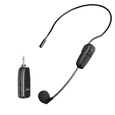 China Mini Portable Wireless Headset Microphone Headset Microphone System For Teachers Fitness Trainer Wireless Microphone for sale