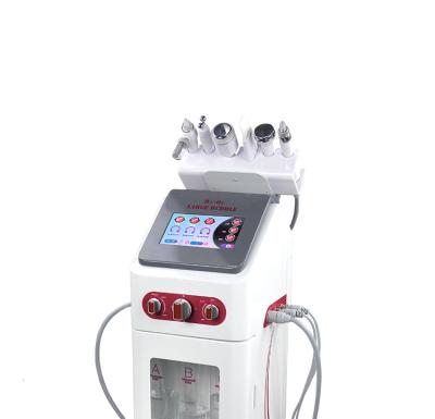 China Dark Circles Guangzhou Factory H2O2 Oxygen High Pressure Water Jet 6 in 1 Facial Glow Skin Oxygen Jet Skin Beauty Machine for sale