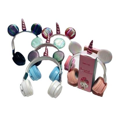 China Mickey Unicorn Border Wireless Headset BT Headband Explosion Mobile Phones BT Headset Parallell Connecting for sale