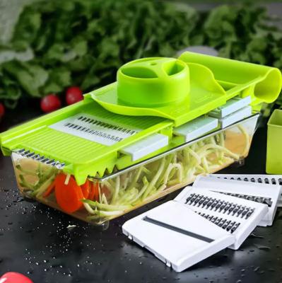 China Mutifuction Cutting Slicer Vegetable Chopper Kitchen Vegetable Slicer Food Cleaver For Onion Veg Garlic Potato Salad Mini Dicer Chopper Cutter for sale