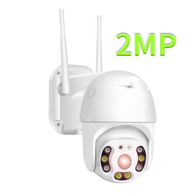 China NIGHT VISION Wifi PTZ Dome Camera 2MP HD1080P Home 2 Way Night Vision Humanoid Motion Detection Audio Full Color IP CCTV for sale