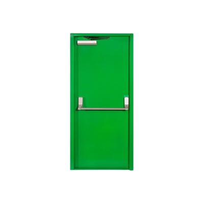 China Modern UL Listed Steel Fire Rated Door With Panic Push Bar for sale