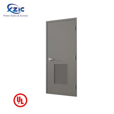 China Modern 2 Hrs UL Fire Rated Steel Fire Door With Canopy For Commercial for sale