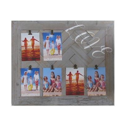 China Home Decoration Love Photo Picture Home Decoration Clip Wooden Frame for sale