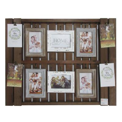 China Home Decoration Clip Photo Frame Rack Wooden Picture Frame for sale