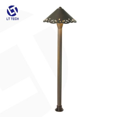 China 12V Pre-Aged Antique Bronze Low Voltage Path Light Area ETL Certified For Outdoor Landscape Lighting With Free Ground Stake for sale