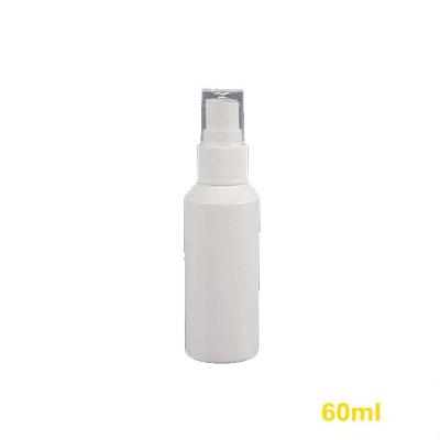 China Household Products 10ml 20ml 30ml 50ml 60ml 100ml PE Airless Plastic Round White Plastic Spray Bottles With Spout for sale