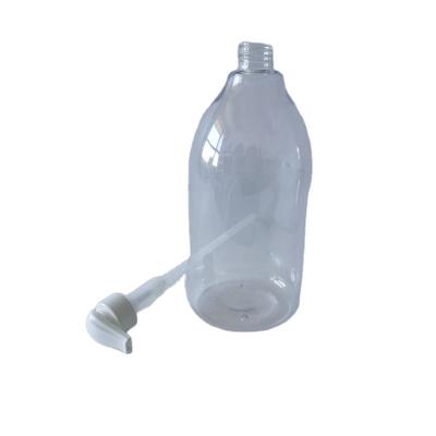 China Recyclable Material Manufacturers Sell 2000ml Empty Pet Shampoo , Hand Sanitizer With Plastic Pump Bottle for sale