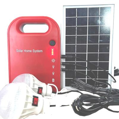 China Home Outdoor Portable Indoor Lighting 3W Rechargeable Solar Lighting System Mini with Led for sale