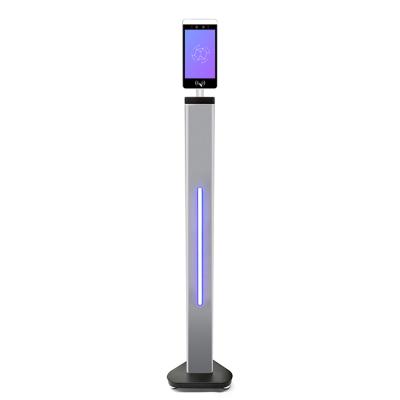 China Abnormal Sound Detection Fisja Face Recognition Access Control Smart Biometric System Products With 110cm Floor Column Stand for sale