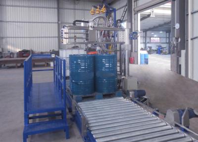 中国 25L/60L/200L/IBC Semi Auto Liquid  Pallet  Filling Machine With Roller Driven Conveyor 販売のため