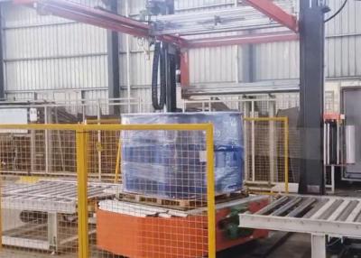 中国 Two-Nozzles 200L Fully Automatic Ex-Proof Chemical Liquid Filling Palletizing Wrapping Line 販売のため