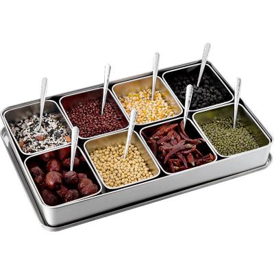 China Viable Kamenstein 15-Jar Pre-Filled Stainless Steel Spice Rack for sale