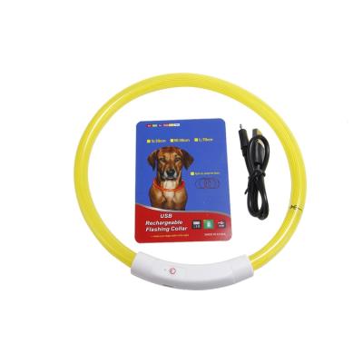 China New High Quality Color LED Light Small Dog Collar Pet Collar Stocked Adjustable Pet Collar for sale