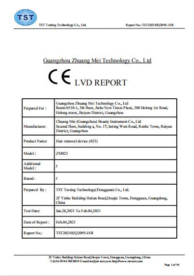 CE - Guangzhou Tianhe Wuxi Beauty Instrument Factory