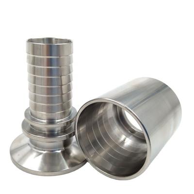 China Pipe Lines Connect Stainless Steel Sanitary Flange Pipe Adapter Tri/Sanitary Reducer Fittings/Tee/Elbow Pipe 3A for sale