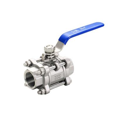 China Factory price general cheap internal thread 316 stainless steel three piece ball valve for sale