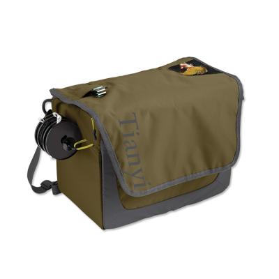 China Fishing Guide Kit Bag Gray Fishing Guide Kit Bag Olive Customized Unique Durable Polyester Fly Fishing Bag for sale