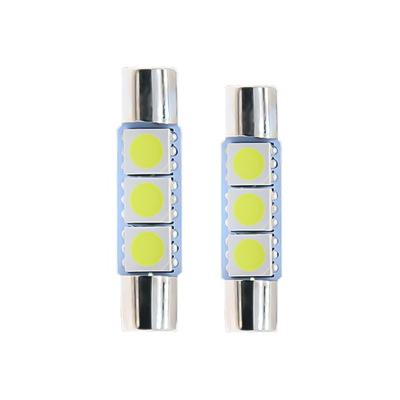 China Led Car Light 28MM 31MM Dash/Roof/Dome Lamp License Reading/Reading Lights Festoon 3smd Round Flat Auto Head Light T6.3 5050 Bulb License Car Car for sale