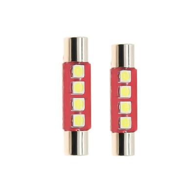 China Led Car Light 28MM 31MM Dash/Roof/Dome Lamp License Reading/Reading Lights Festoon 4smd Round Flat Auto Head Light T6.3 3030 Auto Bulb License Car Light 28MM 31MM for sale