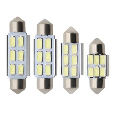 China No Polarity Wholesale C5W Scallop Bulb Car Interior 5730 6smd Led Car Light Dome Light 31/36/39/41mm 12V LED for sale