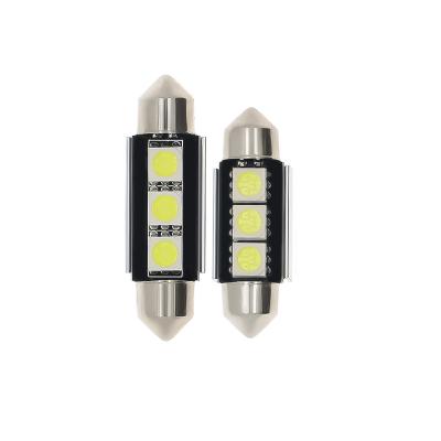 China No Polarity Wholesale C5W Scallop Bulb Car Interior 5050 3smd Led Car Light 36/39mm 12V LED Car Dome Light for sale