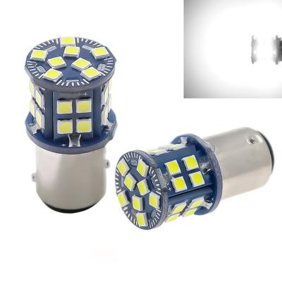 China Car led turn signal lights DRL 12V S25 1156 BA15S 1157 BAY15D 7440 T20 7443 3156 3157 T25led 3030 bulbs 28smd 35MM*15MM for sale